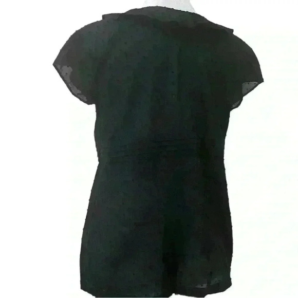 J.Crew Women’s Swiss Dot Tiered Flutter Sleeve Blouse - Picture 4 of 12